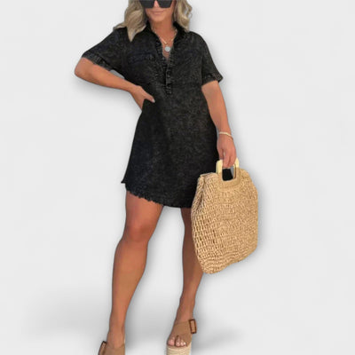 Delfie – Denim-Hemdkleid im Relaxed Fit