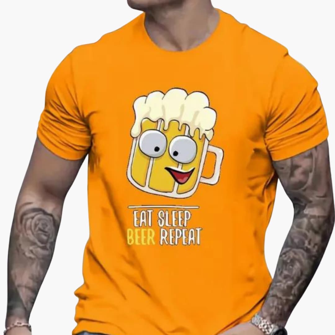 Biermotiv T-Shirt für Herren - Oktoberfest 2025