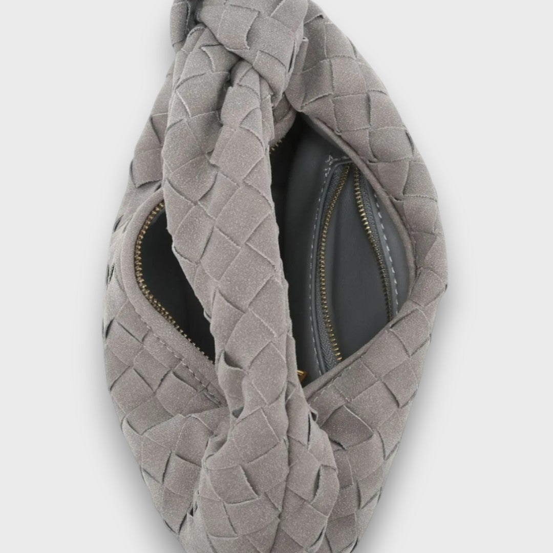 Soléa – Kleine Wildledertasche mit Knotenhenkel