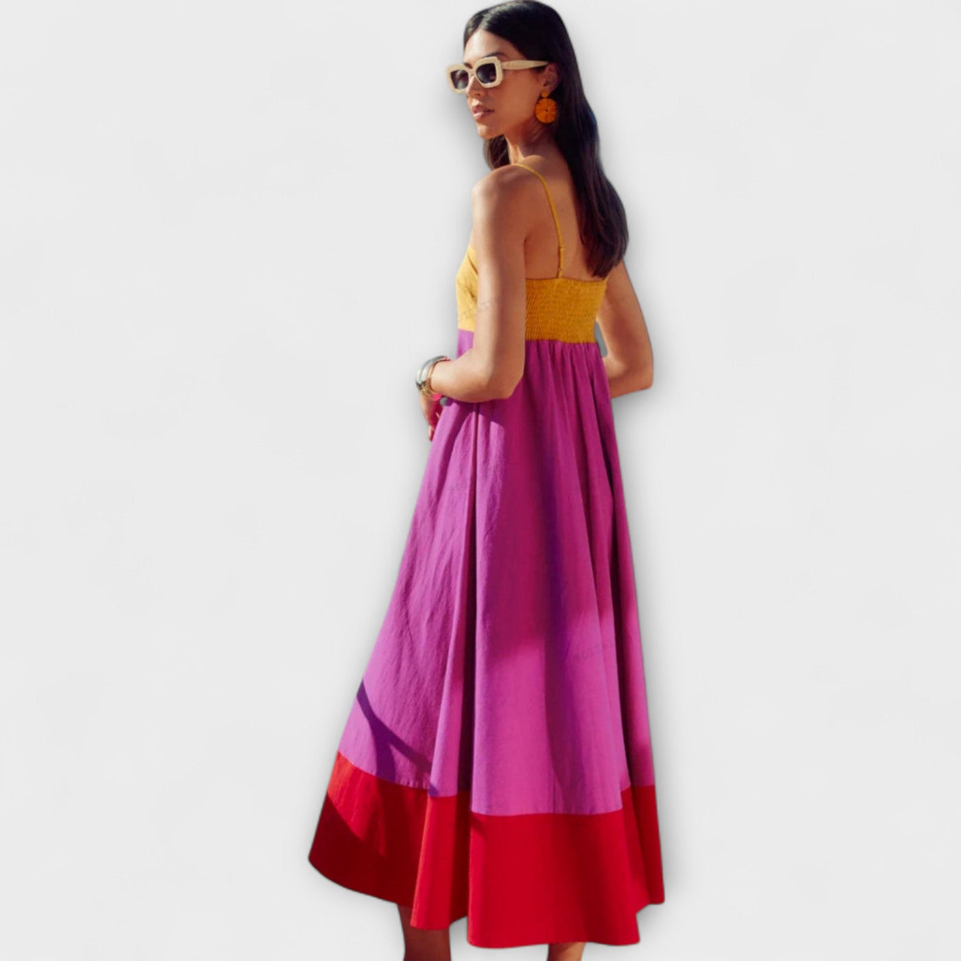 Kelina – Sommerkleid mit Farbkontrast