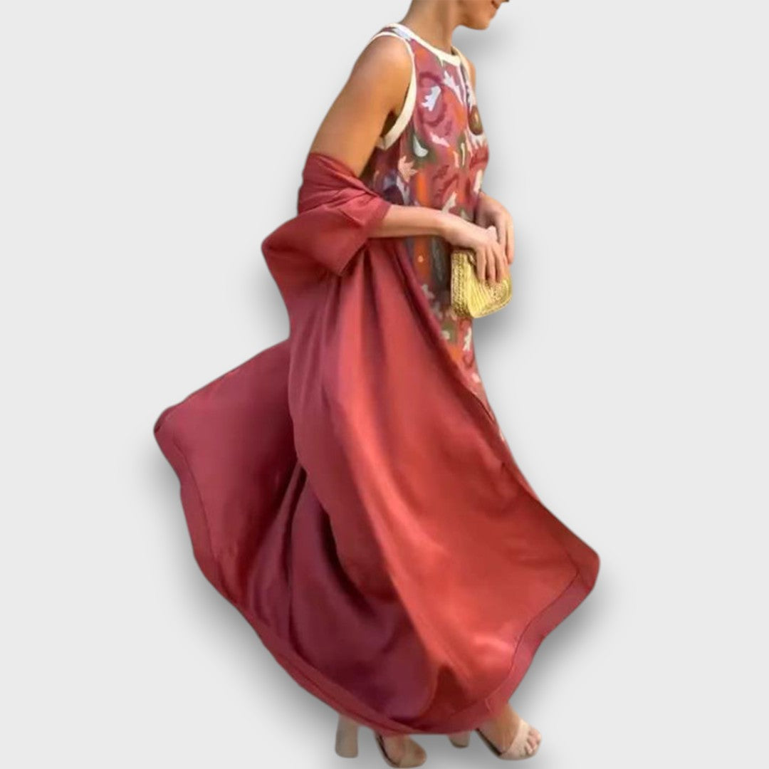 Selviane – Maxikleid mit Cardigan