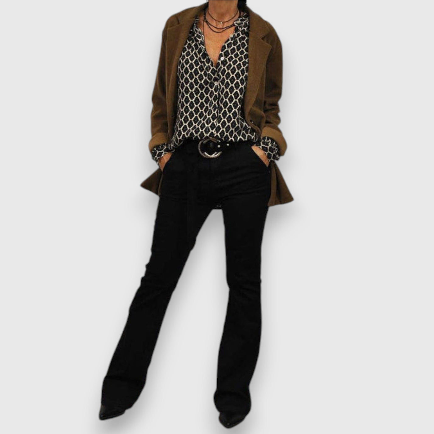 Melvia – Bluse mit modernem Muster