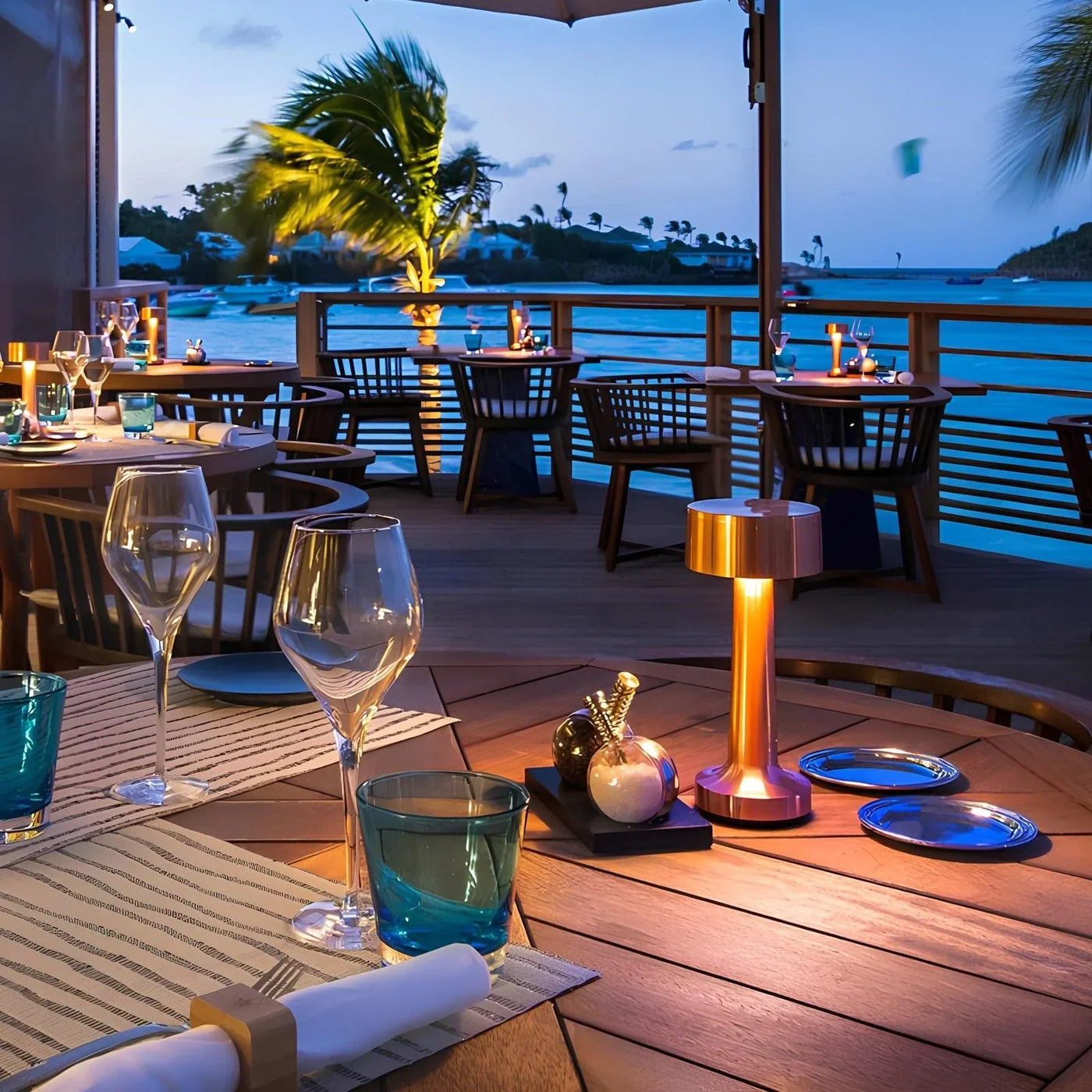 LED-Tischlampe für Restaurants, Bars und Cafés