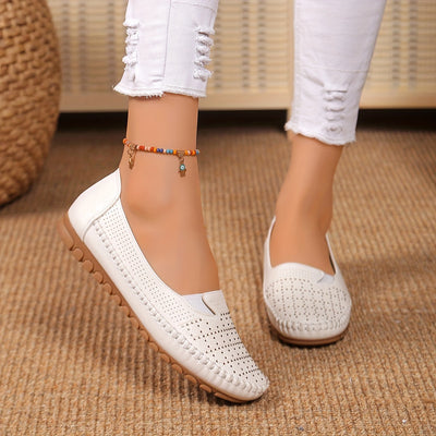 Minimalistische Slip-On Flats für Damen – Leichte Rundzehen Schuhe