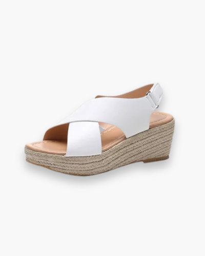 Damen Keil Sandalen | Kreuz Stile