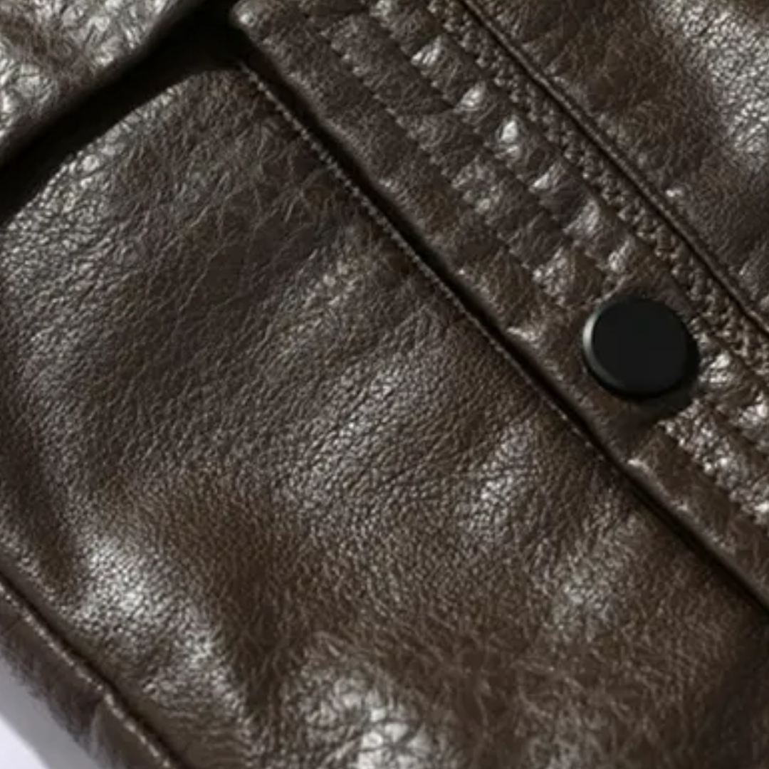 Evander | Herren Winter Lederjacke