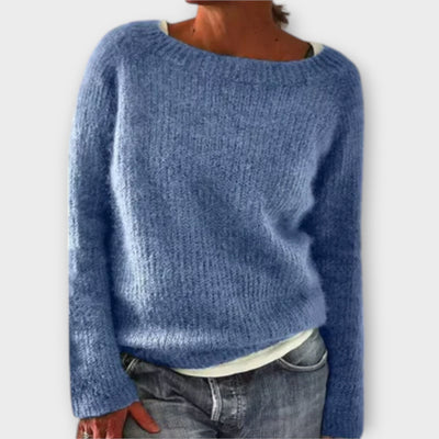Roria – Einfarbiger Strickpullover