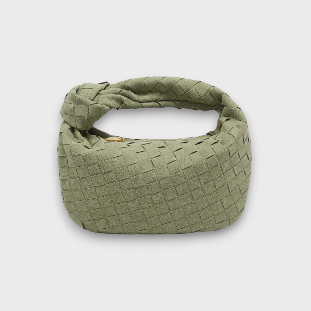 Soléa – Kleine Wildledertasche mit Knotenhenkel