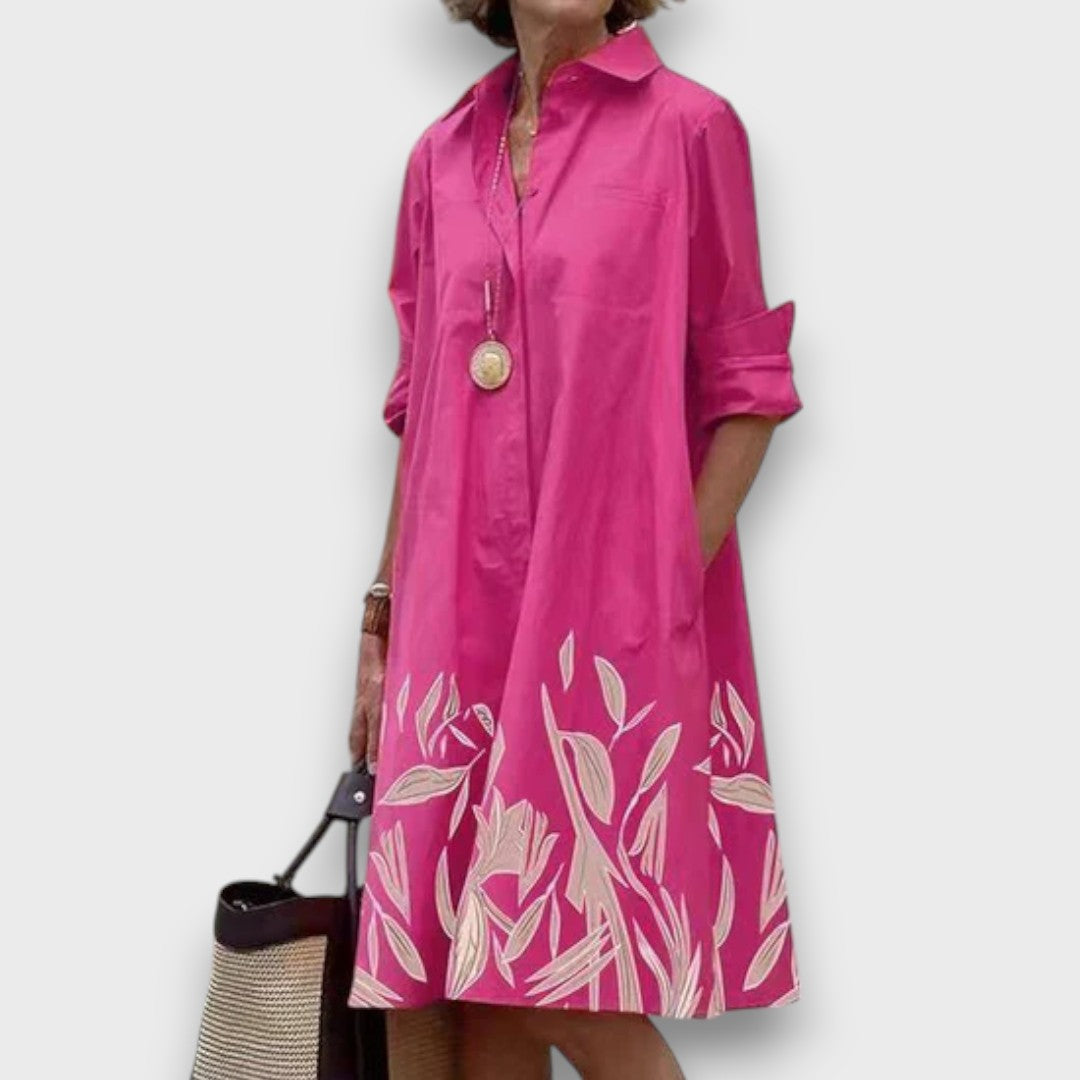 Maelinne – Zeitloses Hemdkleid mit Kragen