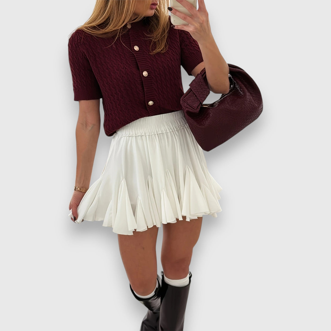 Liova – Kurzer Cardigan mit Knöpfen