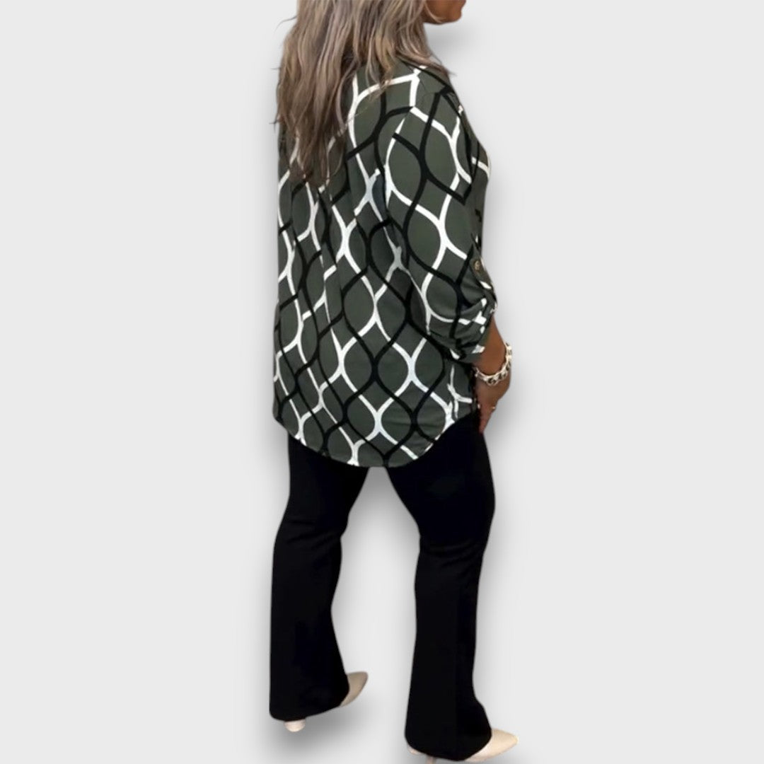 Sarelle – Bluse mit elegantem Muster