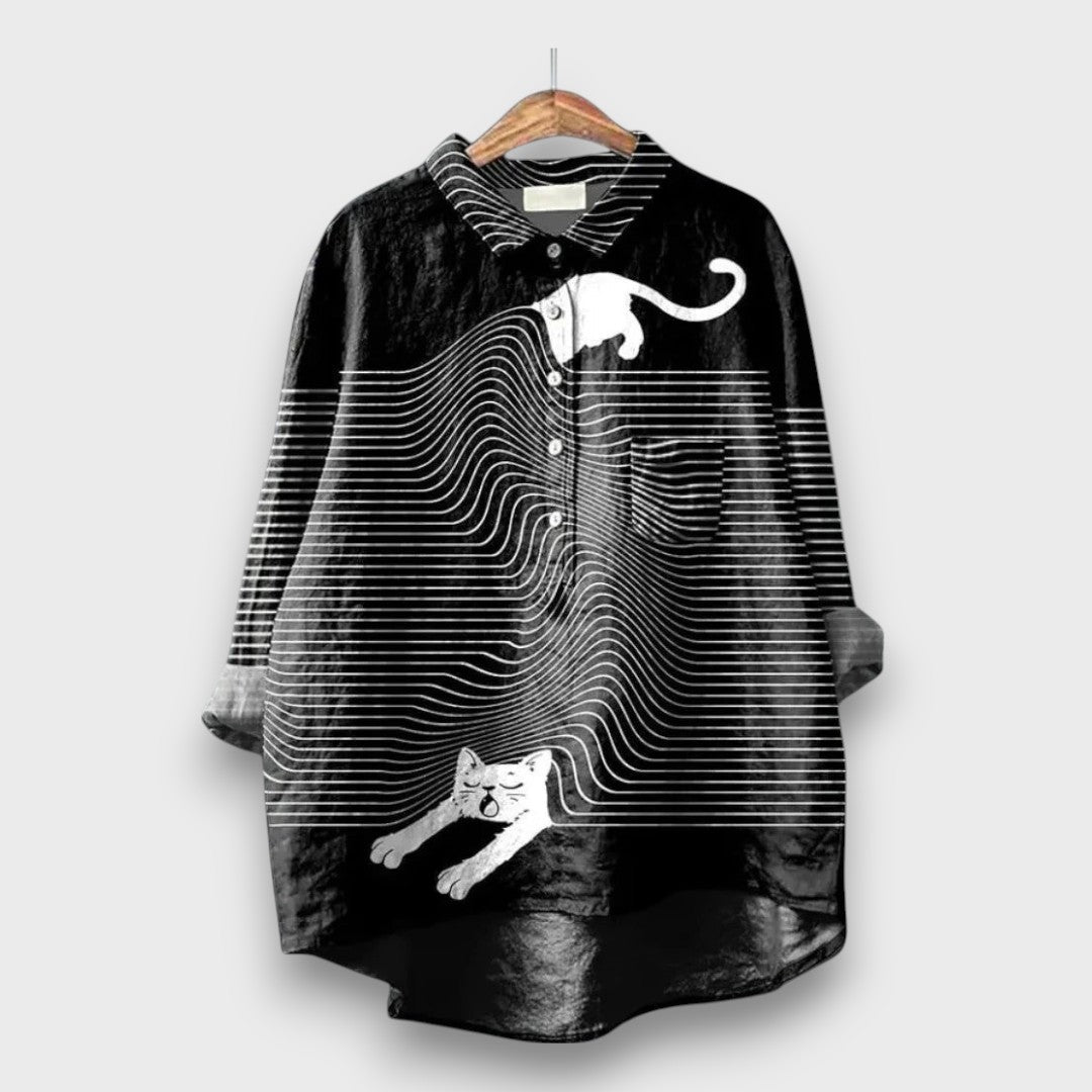 Lunora – Bluse mit verspieltem Animal Print