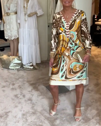 Mariane™ - Vintage Druckkleid