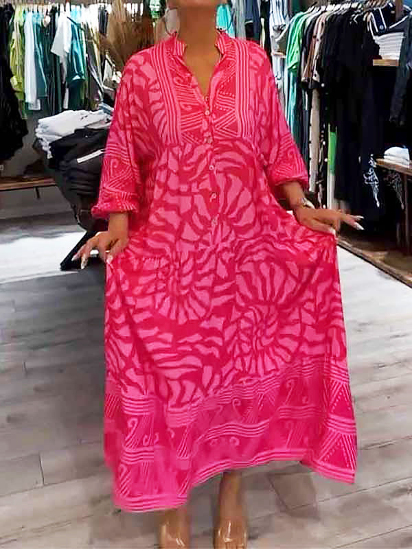 Irene™ - Lebhaftes Gedrucktes Kleid