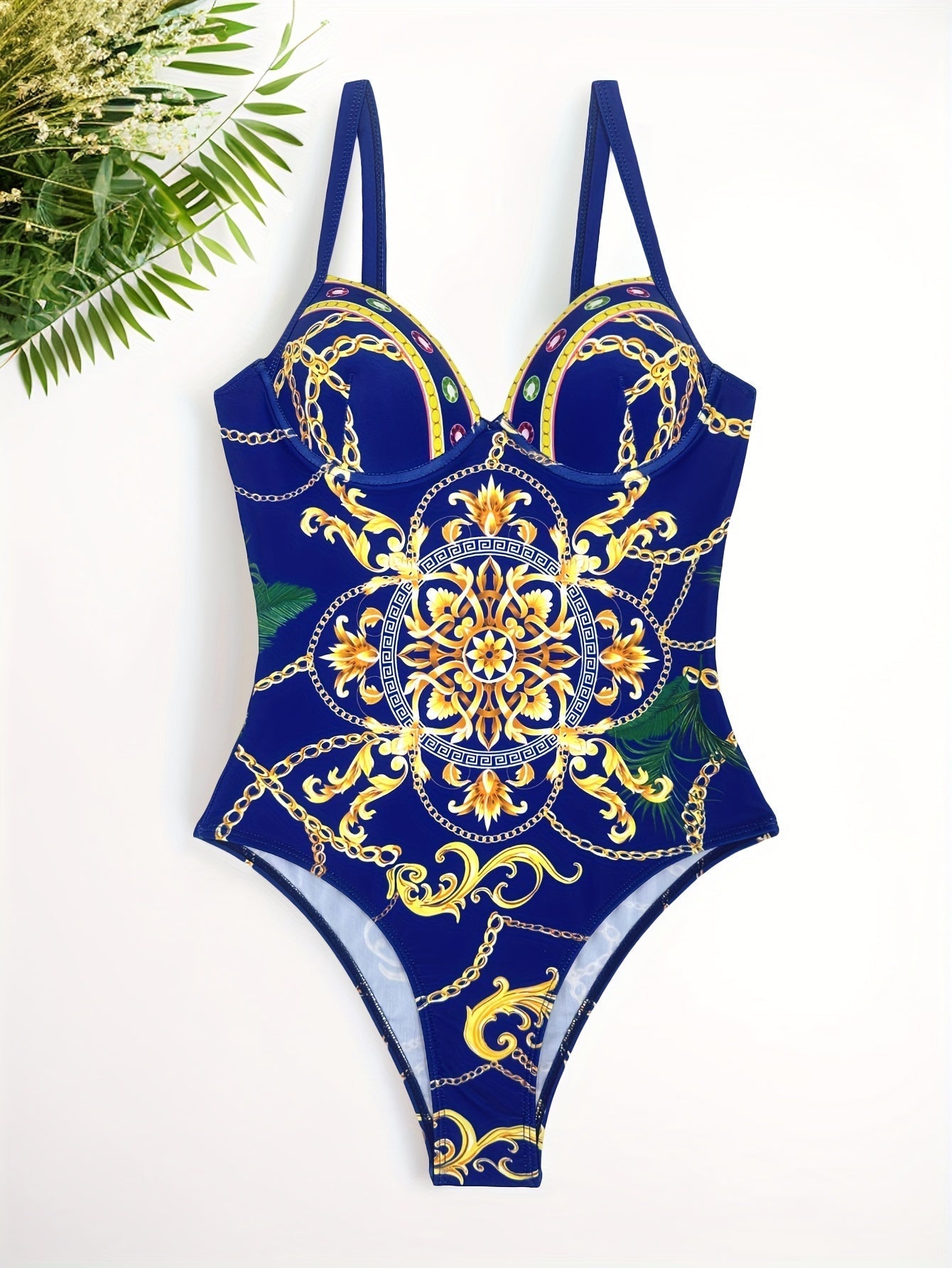 Damen Badeanzug Set: Modisch, Elegantes Design, Mehrfarbig, 2-teilig