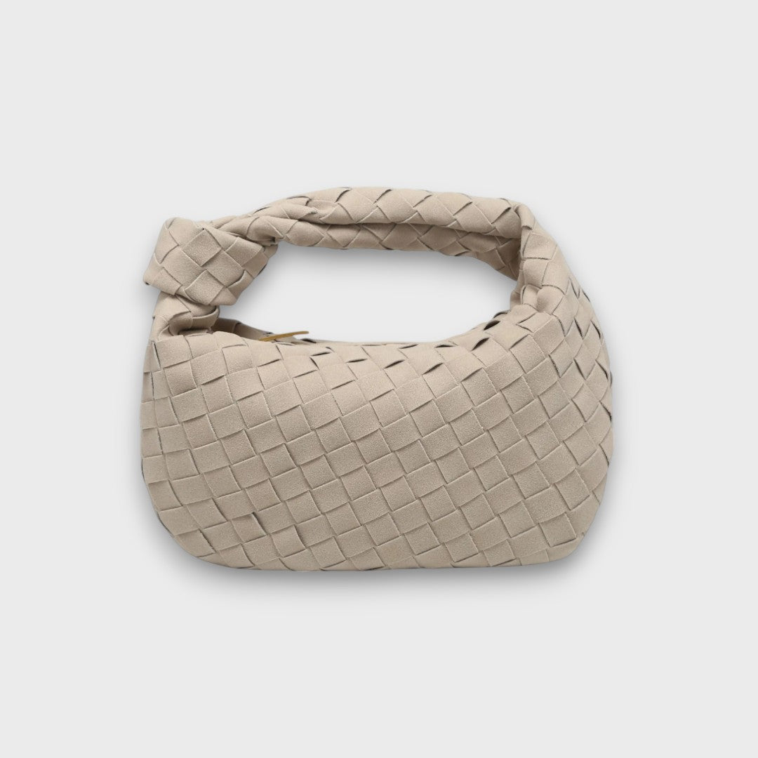 Soléa – Kleine Wildledertasche mit Knotenhenkel