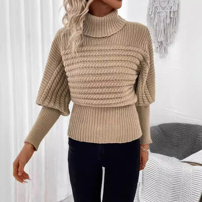 Clara | Pullover mit Kohem Kragen