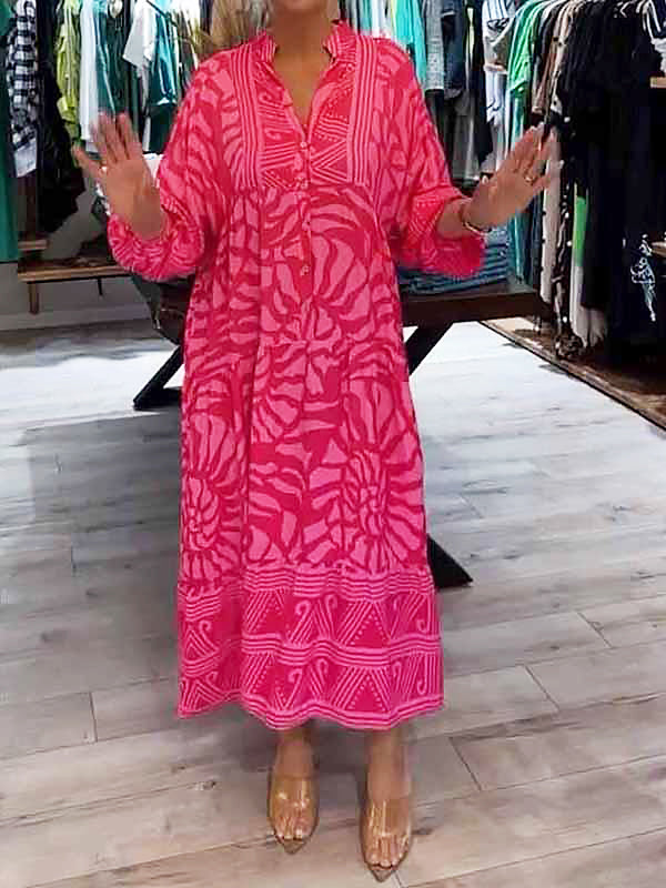 Mira | Elegantes bedrucktes Kleid mit V-Ausschnitt (Nur begrenzte Stückzahl)