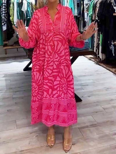 Mira | Elegantes bedrucktes Kleid mit V-Ausschnitt (Nur begrenzte Stückzahl)