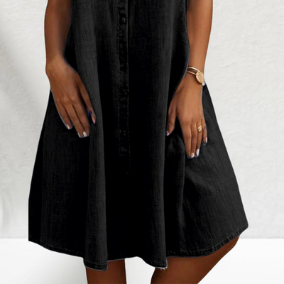 Dione | Feminines Denim-Kleid mit modernem Schnitt