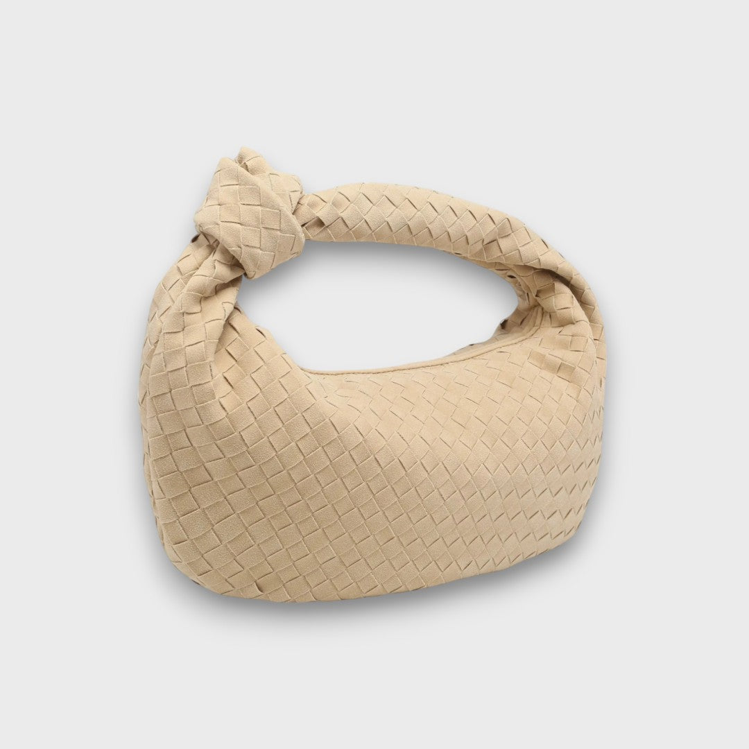 Lunira – Mini-Bag aus Wildleder mit geflochtenem Detail