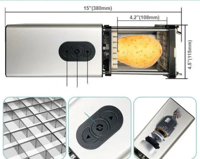 Sopito | Professioneller elektrischer Gemüseschneider für perfekte Pommes