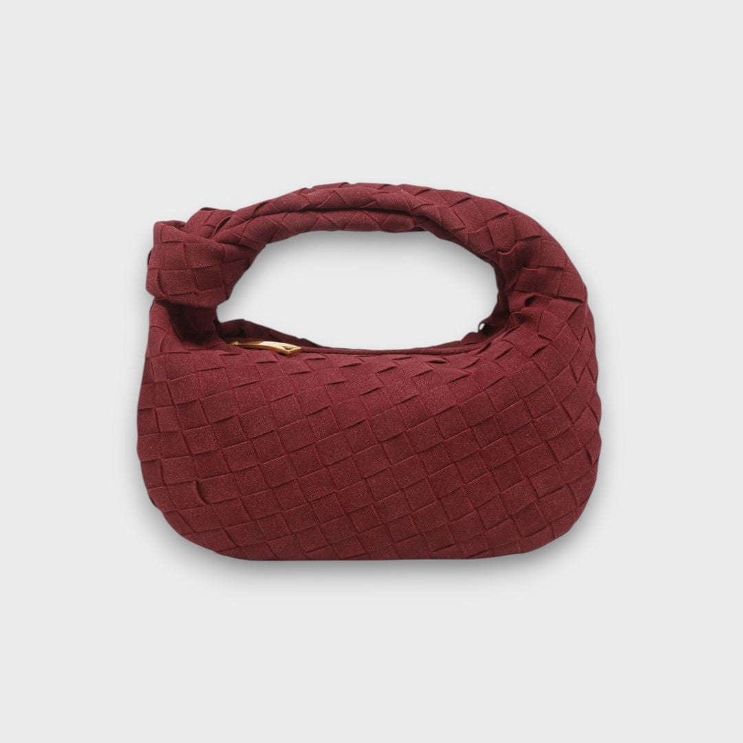 Soléa – Kleine Wildledertasche mit Knotenhenkel