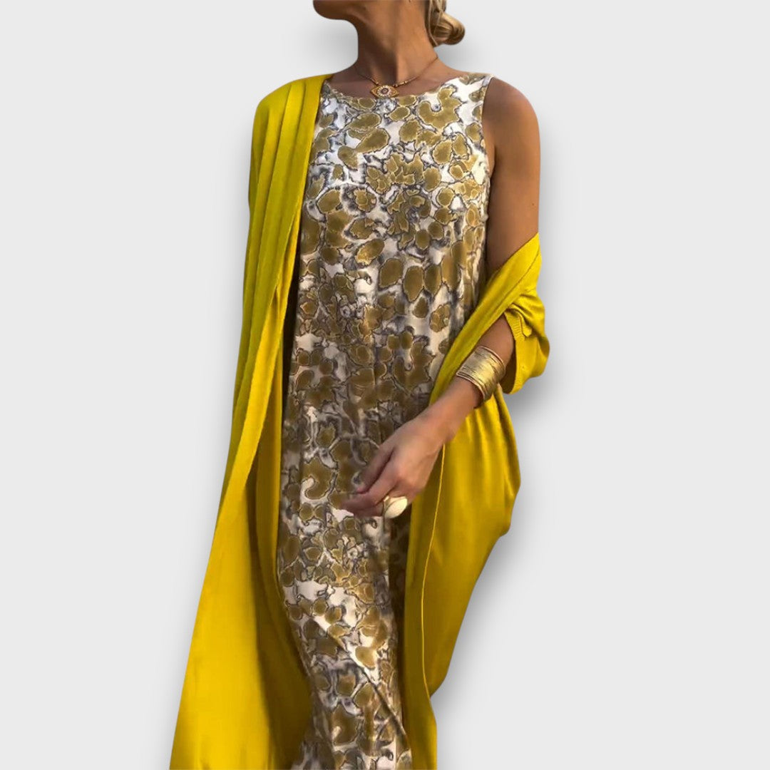 Isadora – Maxikleid mit Cardigan