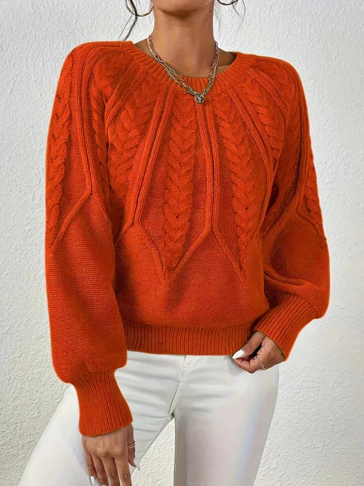 Mila™ Schicker Kabelstrickpullover