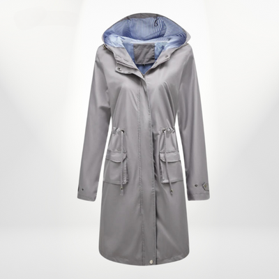 Wasserdichter Trenchcoat Damen Mit Kapuze | Lang Leicht