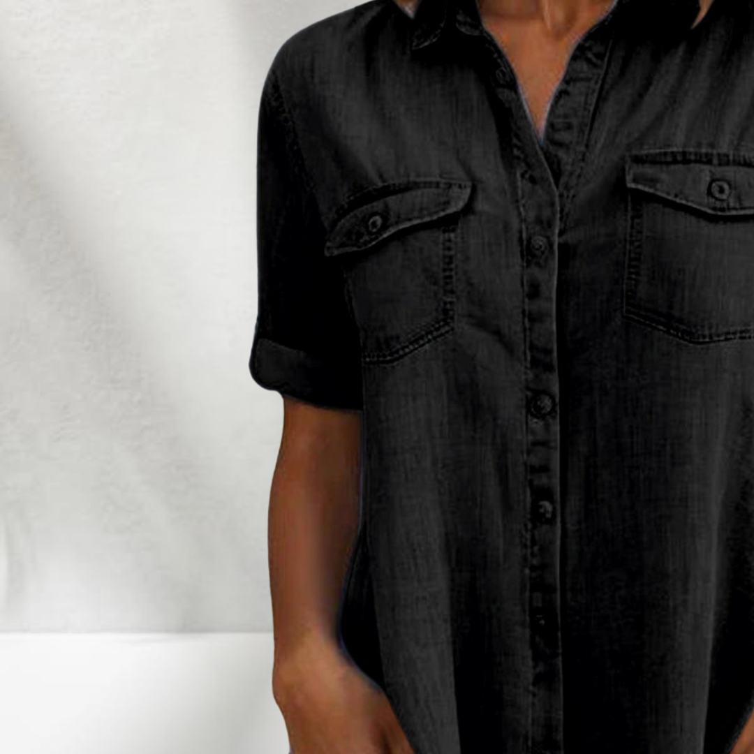 Dione | Feminines Denim-Kleid mit modernem Schnitt