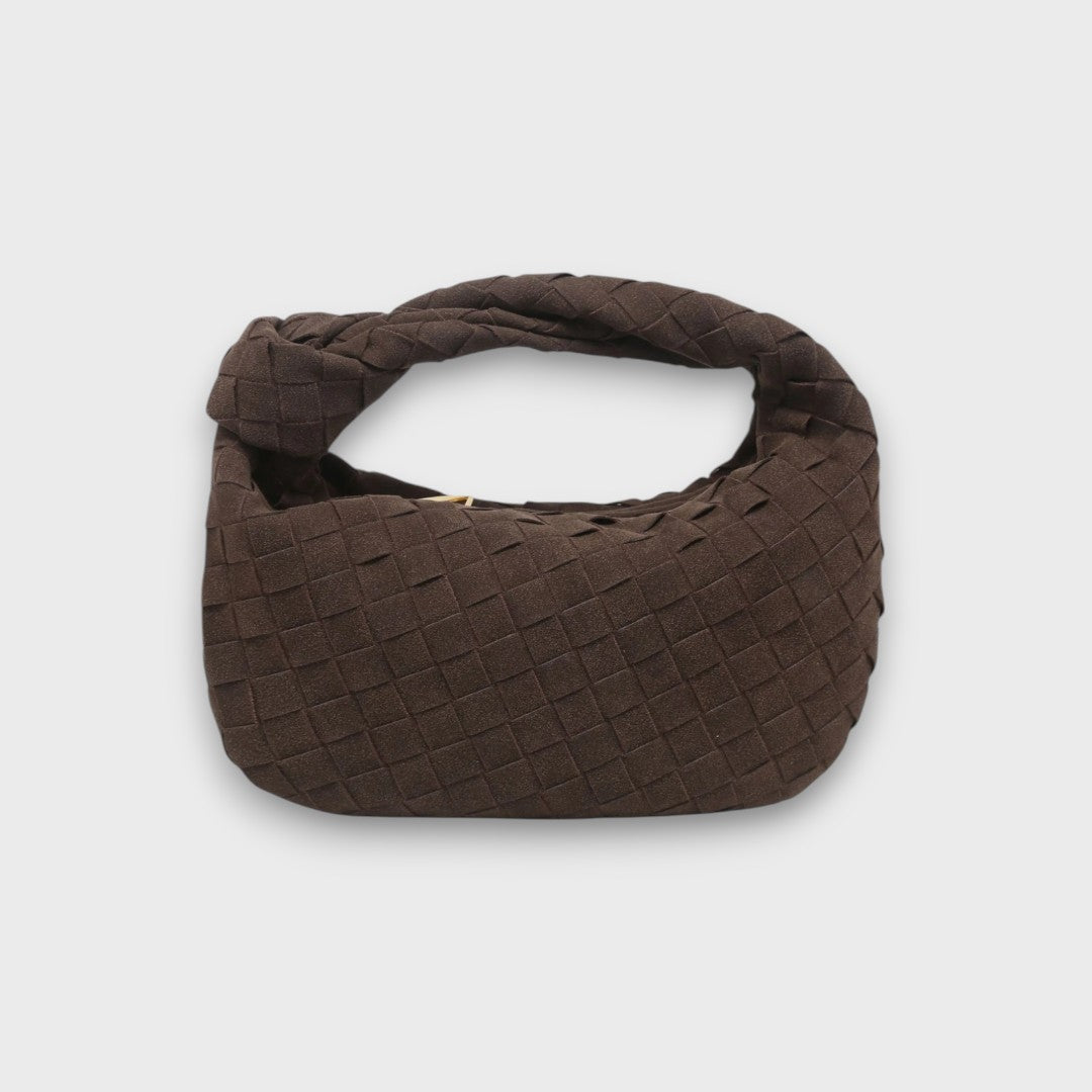 Soléa – Kleine Wildledertasche mit Knotenhenkel