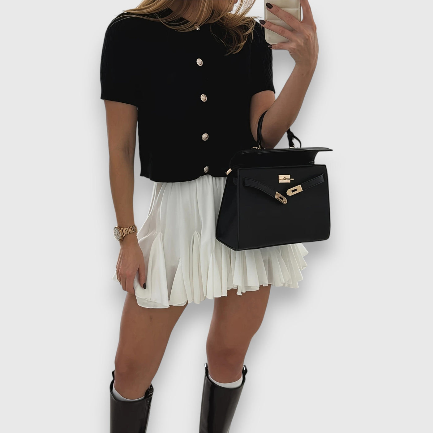 Liova – Kurzer Cardigan mit Knöpfen