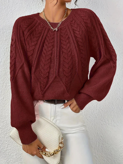 Lea | Eleganter Damenpullover mit feinem Strickmuster