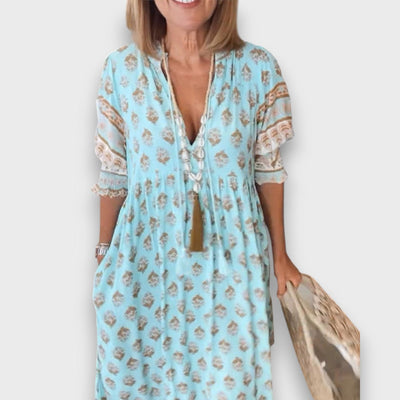 Flavienne – Kleid mit Ethno-Print und Boho-Charme