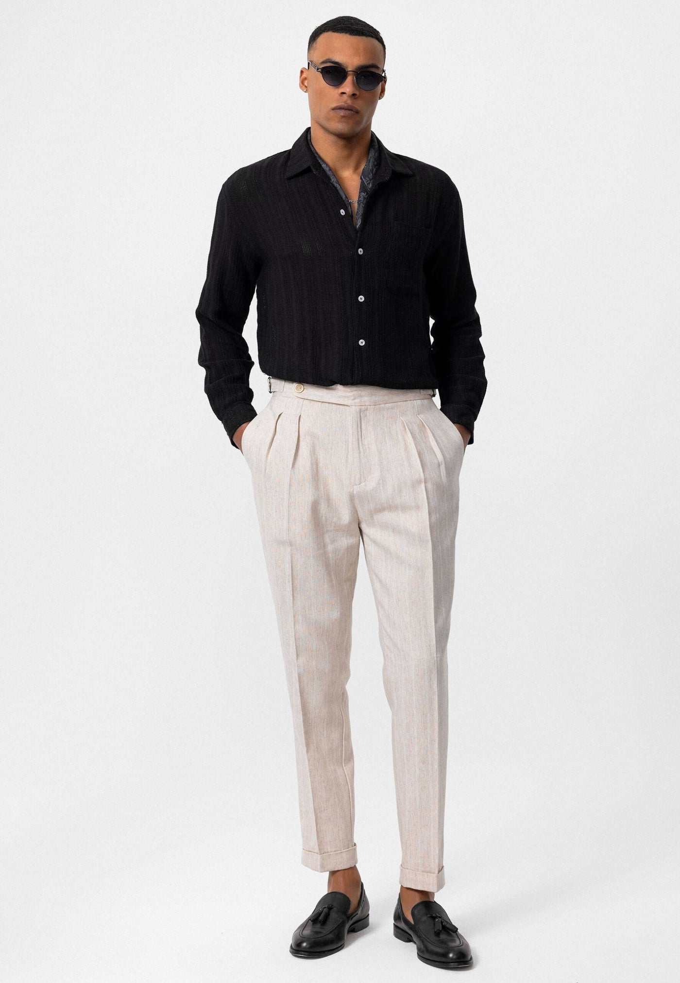 ANTIOCH | Gestricktes Hemd – Schwarz