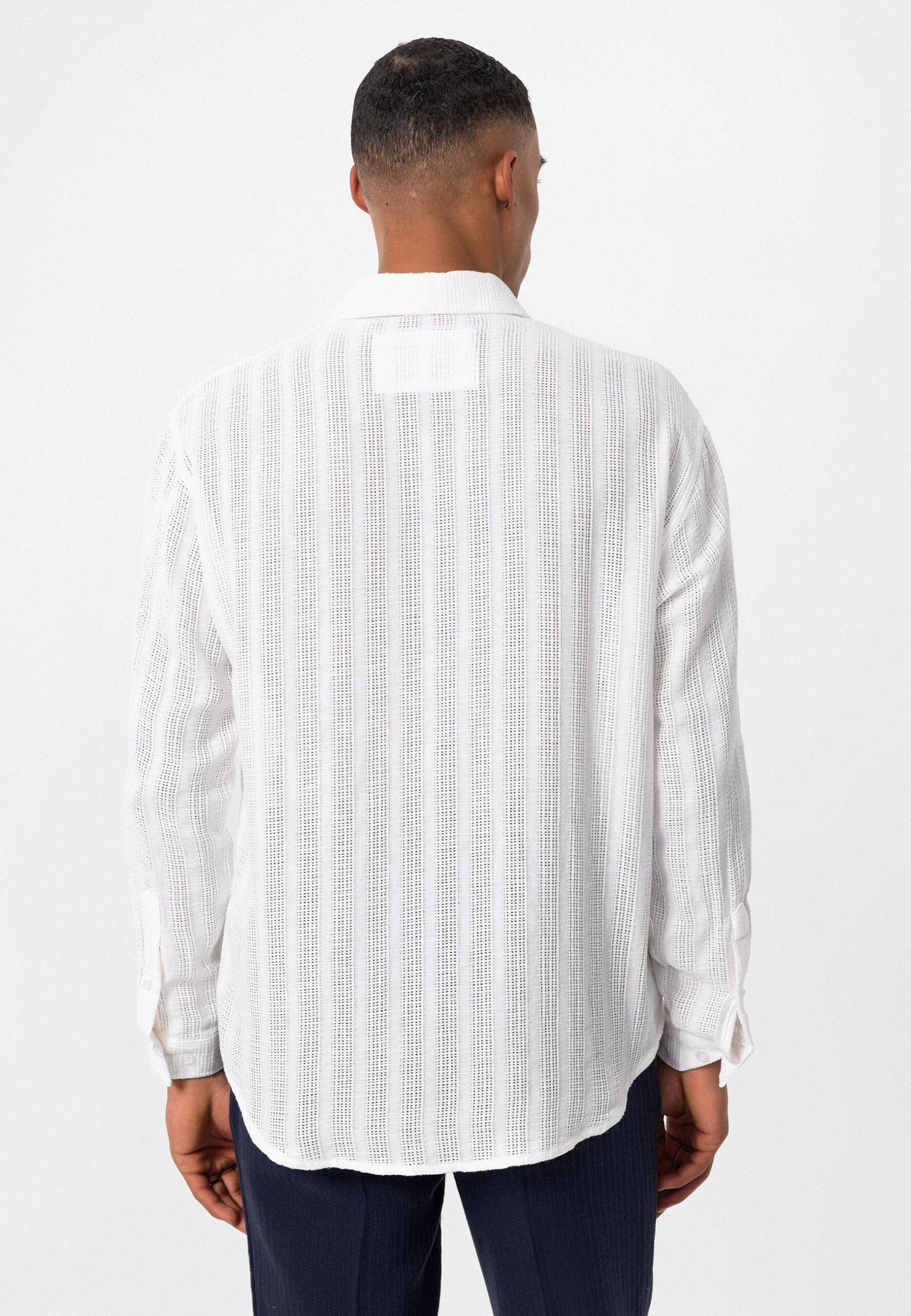 ANTIOCH | Strickhemd – Weiß