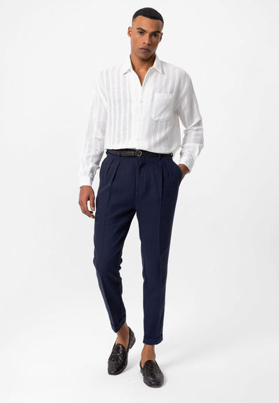 ANTIOCH | Strickhemd – Weiß