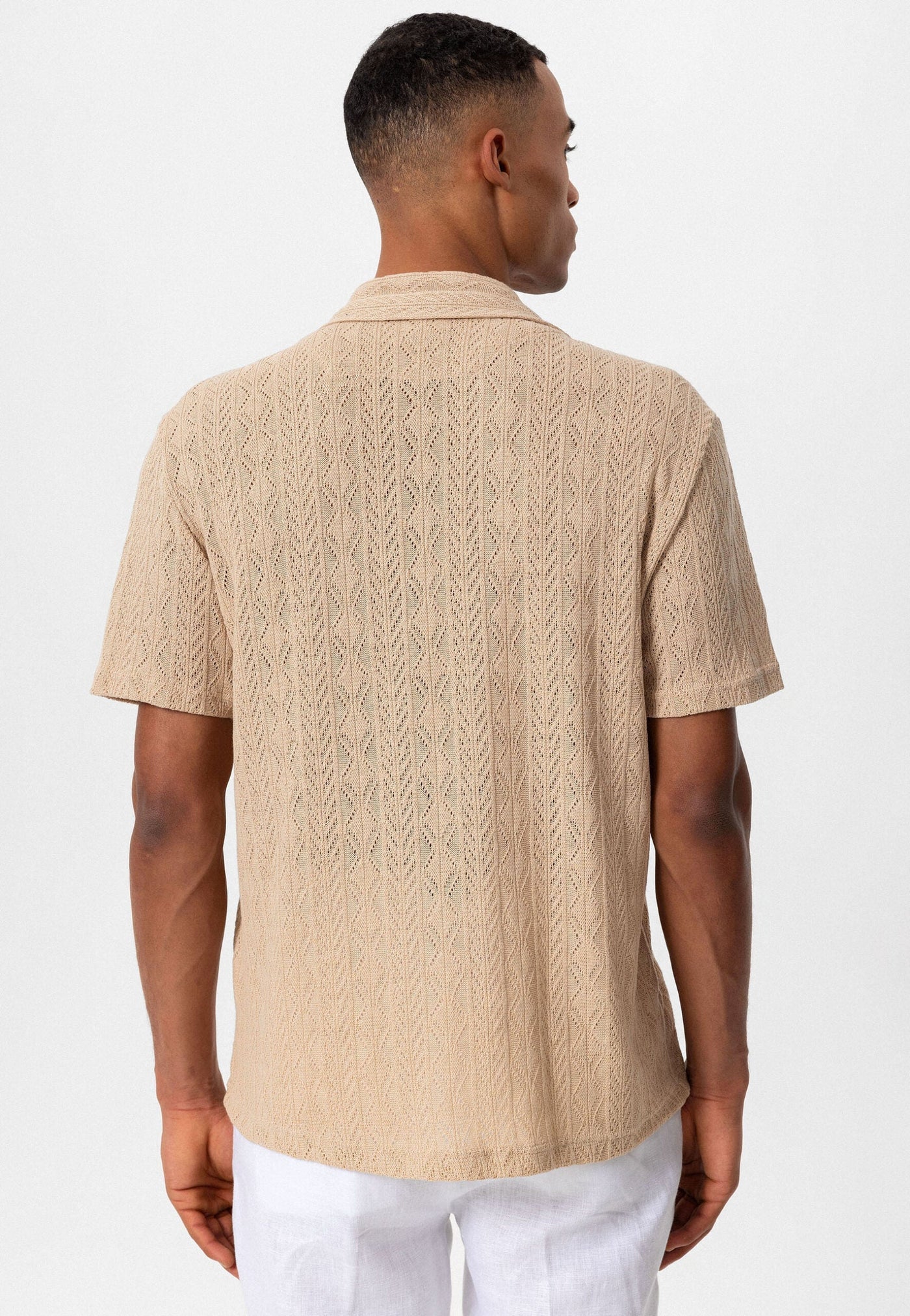 ANTIOCH | Gemustertes Hemd – Creme