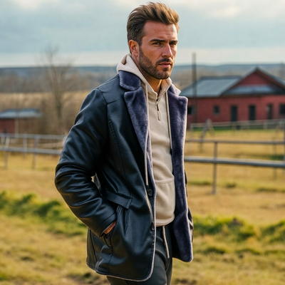 Herren Lederjacke - Klassischer Schnitt