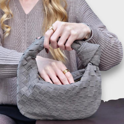 Soléa – Kleine Wildledertasche mit Knotenhenkel