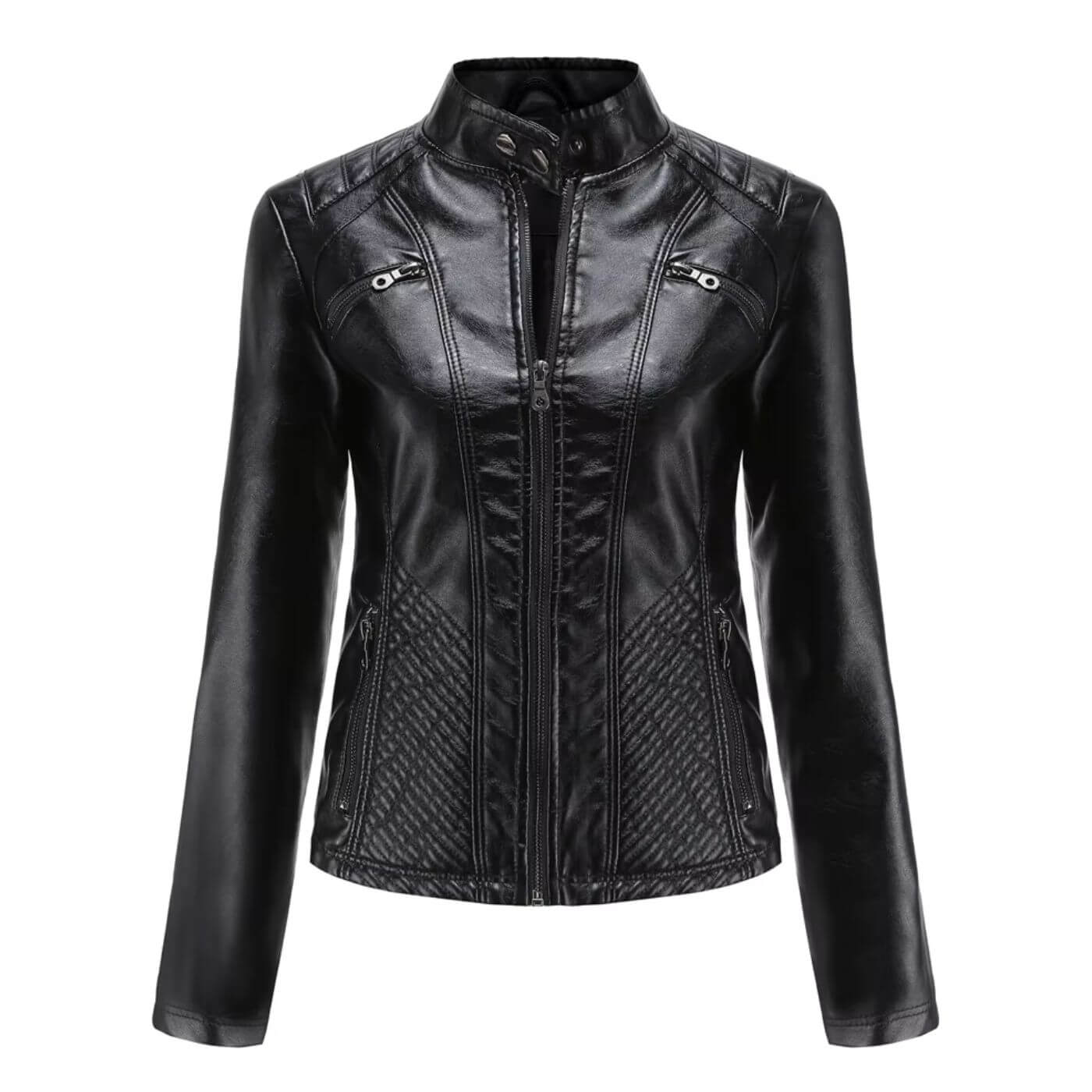 Angela™ - Hochwertige Lederjacke mit stilvollem Design
