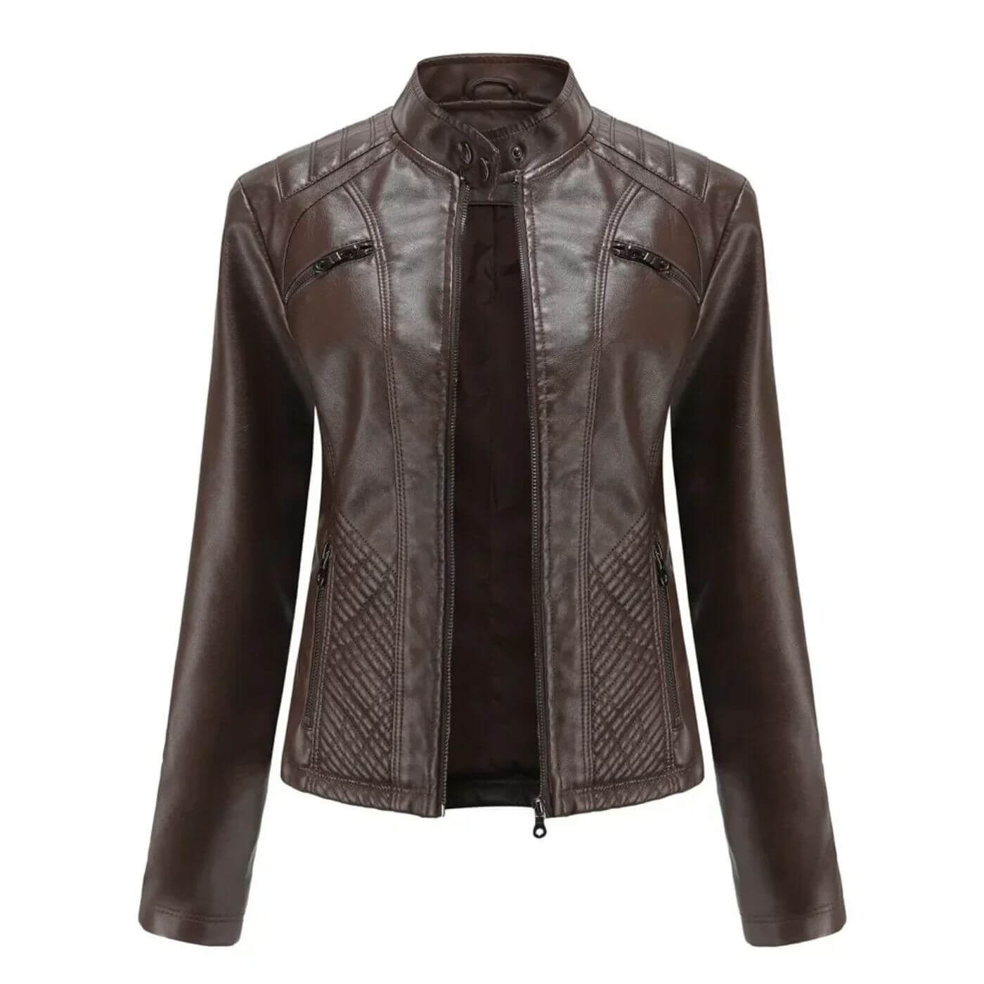 Angela™ - Hochwertige Lederjacke mit stilvollem Design