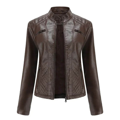 Angela™ - Hochwertige Lederjacke mit stilvollem Design