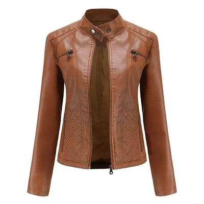 Angela™ - Hochwertige Lederjacke mit stilvollem Design