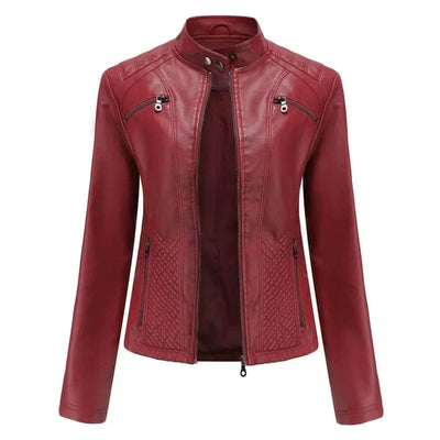 Angela™ - Hochwertige Lederjacke mit stilvollem Design