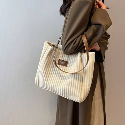 Anna™ - Große Cord-Tote-Tasche mit Viel Platz