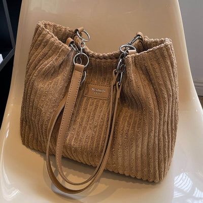 Anna™ - Große Cord-Tote-Tasche mit Viel Platz
