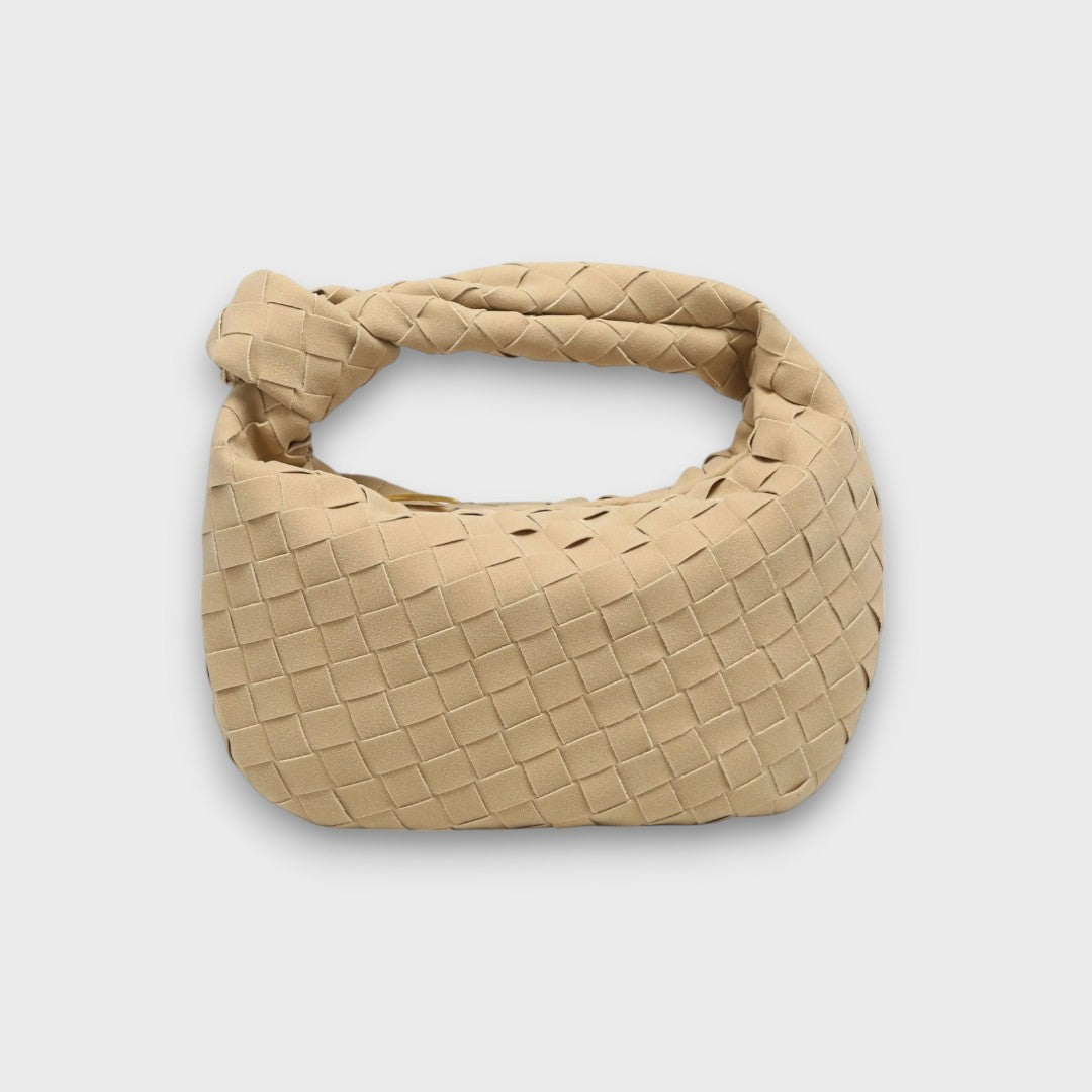 Soléa – Kleine Wildledertasche mit Knotenhenkel