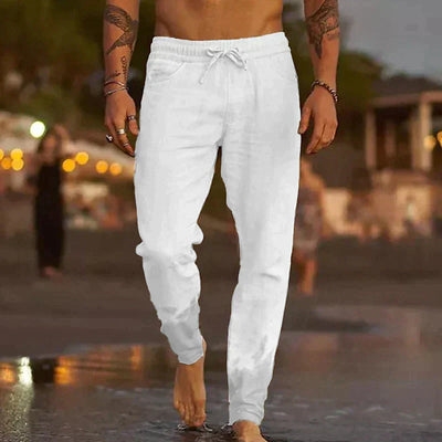 Austin - Sommer Strand Lange Leinenhose für Herren
